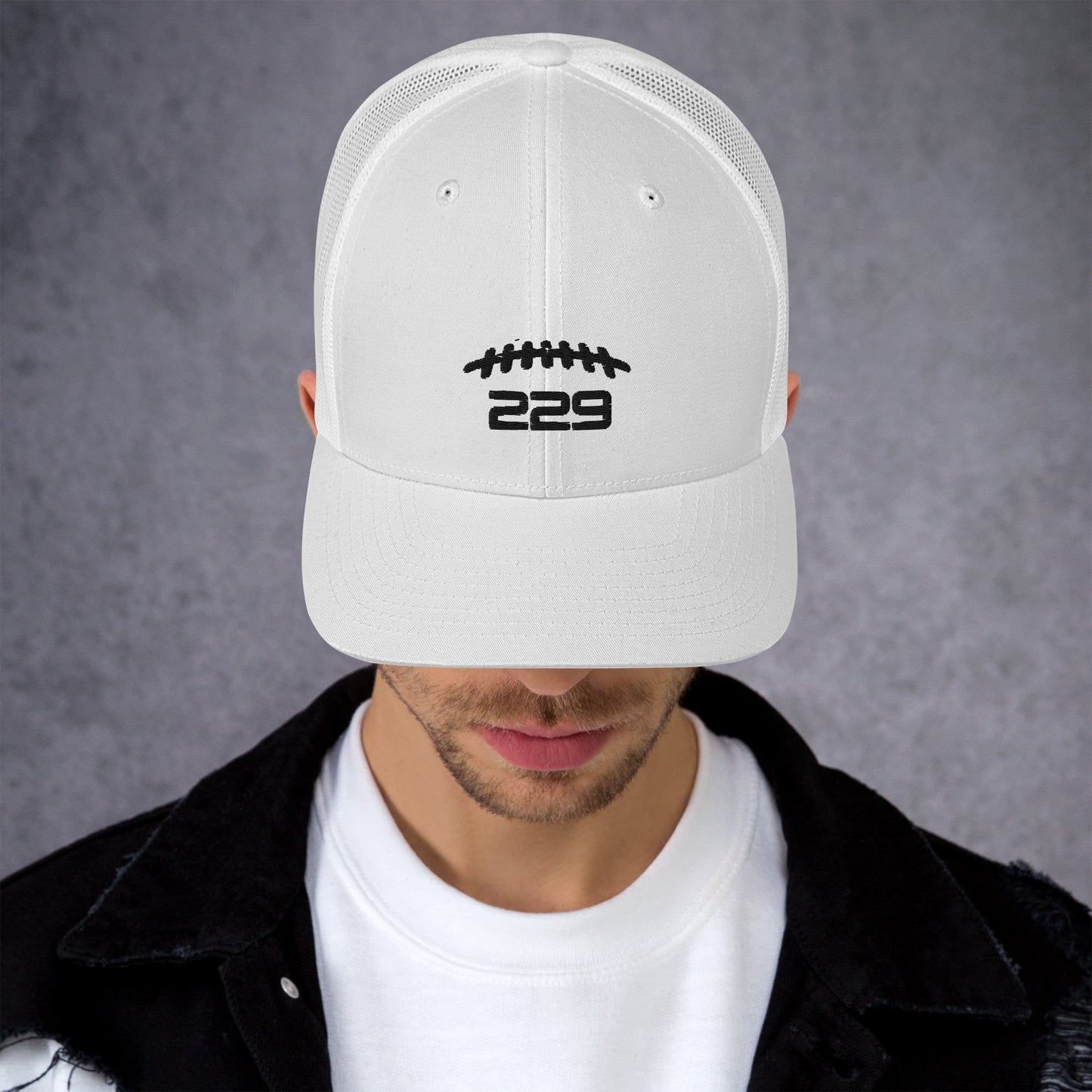 229 White Trucker Cap